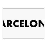 Let`s go to Barcelona, Spain! White road sign (Print Only) thumbnail