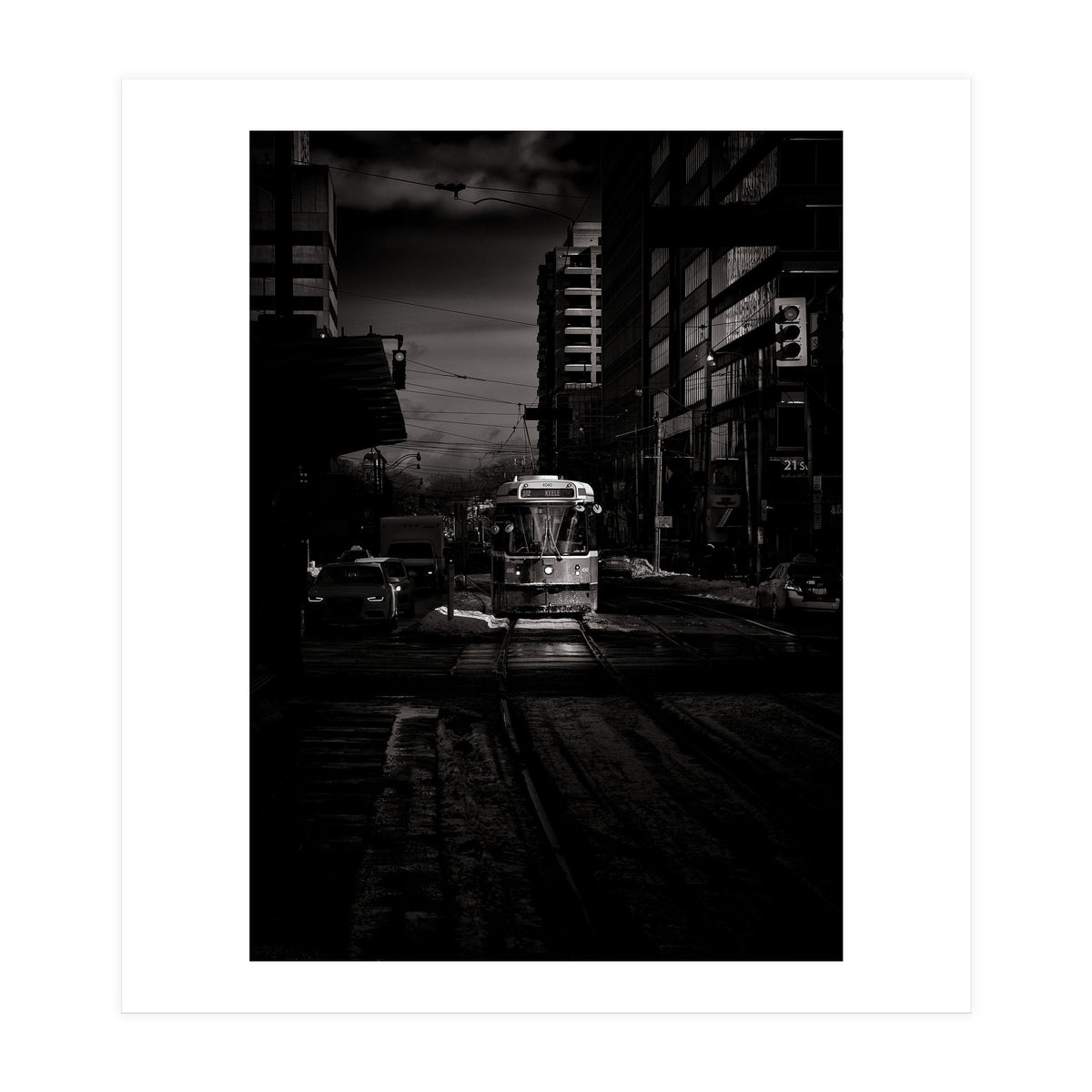 The 512 St. Clair Streetcar Toronto Canada Toned Version (Print Only)