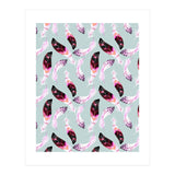 Bohemian pattern of feathers  (Print Only) thumbnail