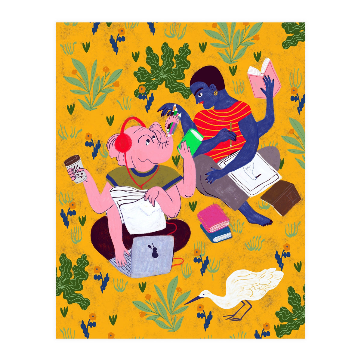 Sketching In The Park (Print Only)