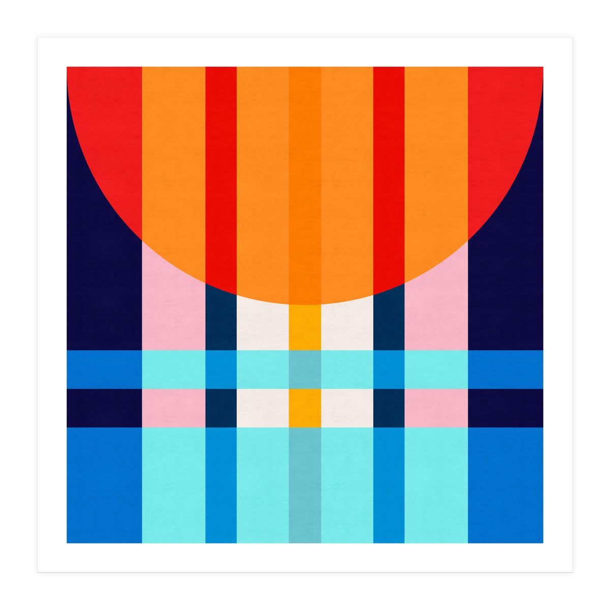 Colorful abstract V (Print Only)