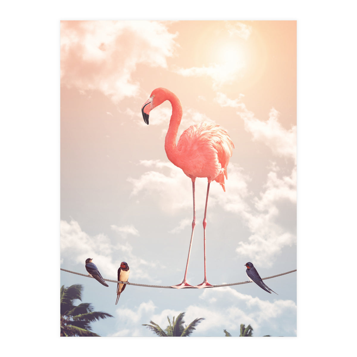 Flamingo & Friends (Print Only)