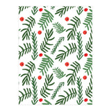 Pine Tree Branches With Christmas Berries Pattern (Print Only) thumbnail