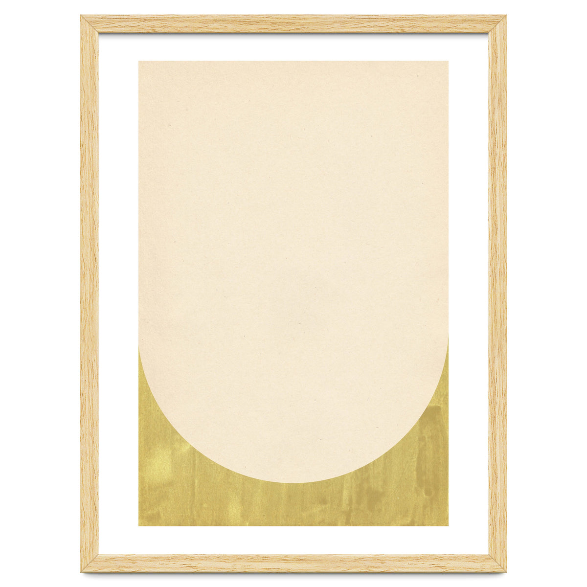 Soft green arch shape