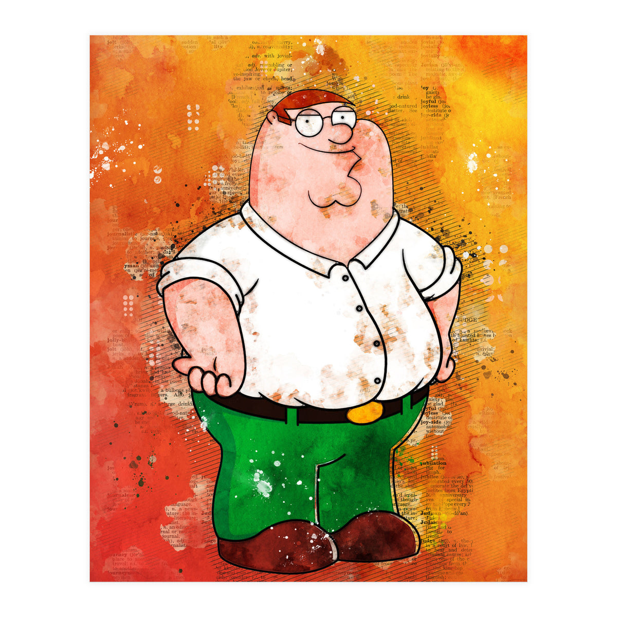 Peter Griffin Art Print by Durro | Arthaus