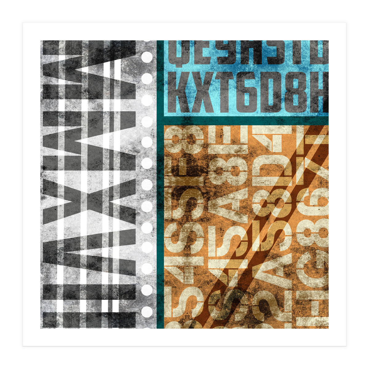 Typographic Industrial Abstract - MMXVII (Print Only)