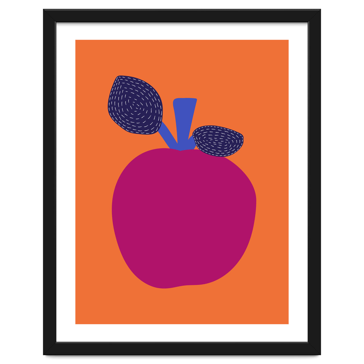 Fuchsia Apple Art