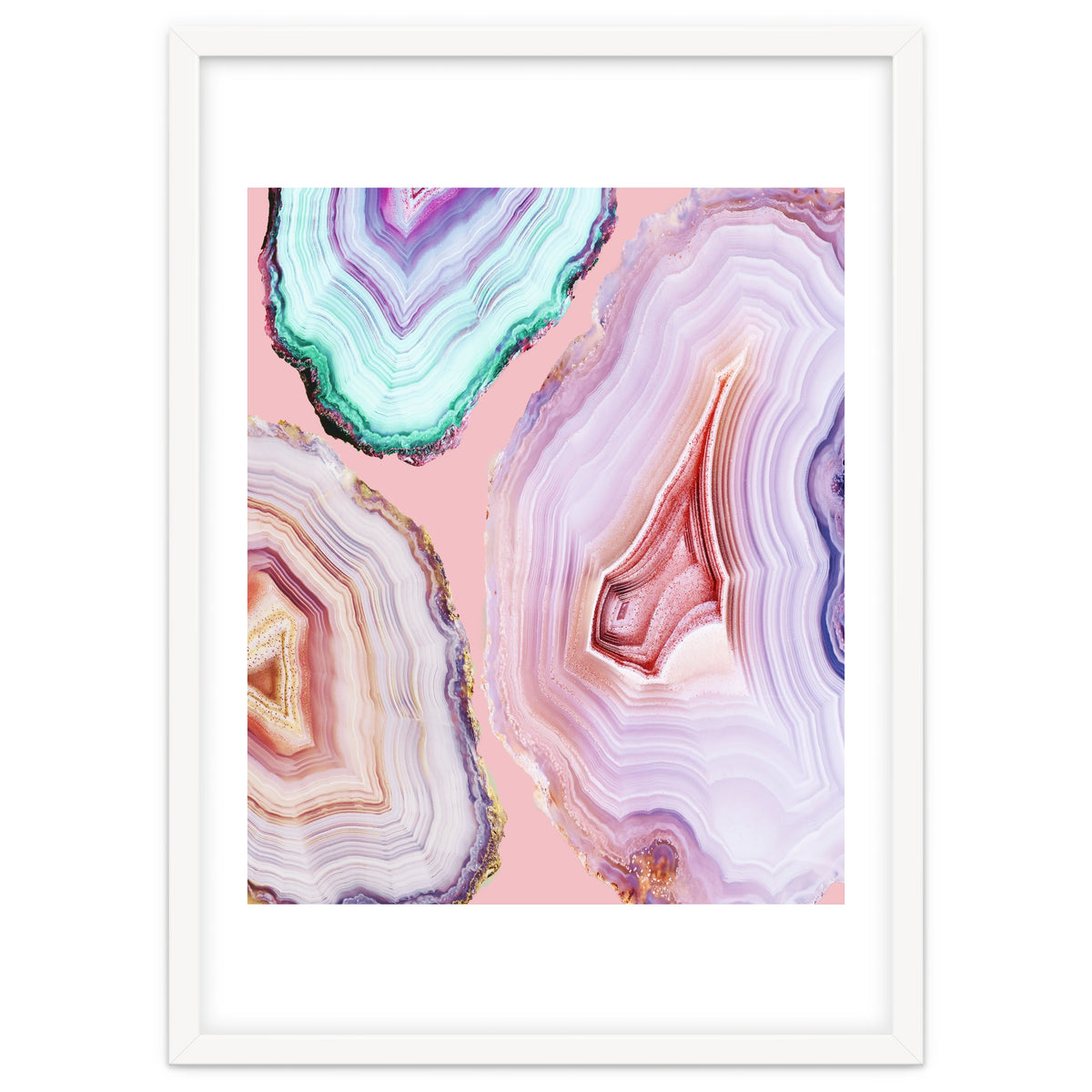 Mineral Agates #Glam collection