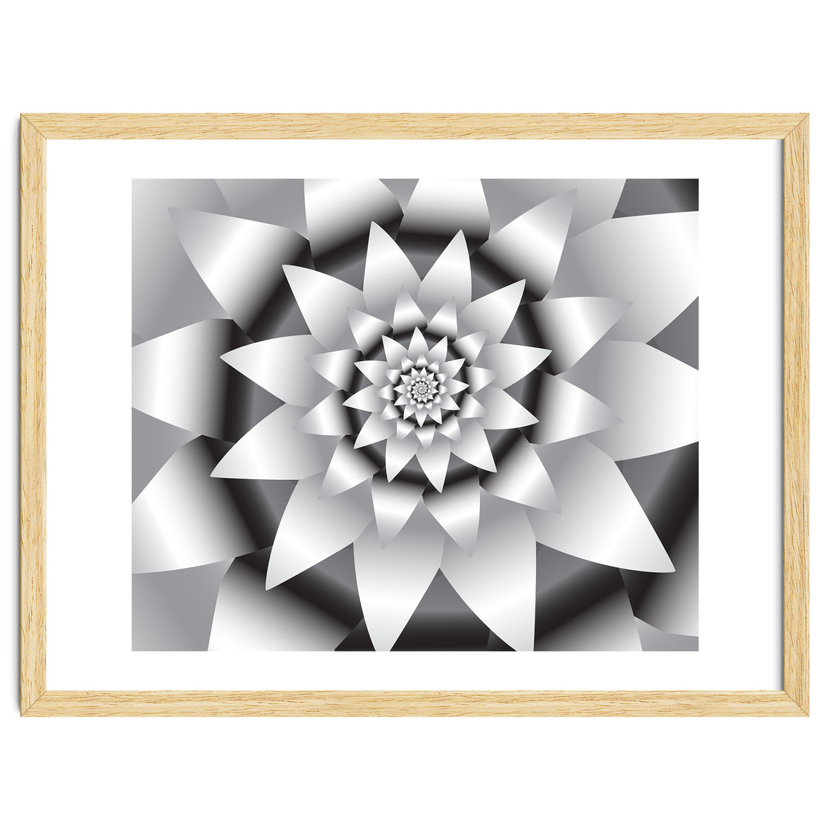 Abstract Modern Flower Design Art