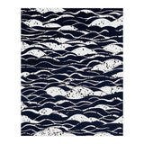 Rain, Abstract Storm Black & White, Monochromatic Line Art Sketch, Simple Eclectic Painting (Print Only) thumbnail