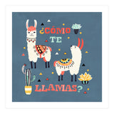 Llama With Cactus Como Te Llamas Spanish Saying 1 (Print Only) thumbnail
