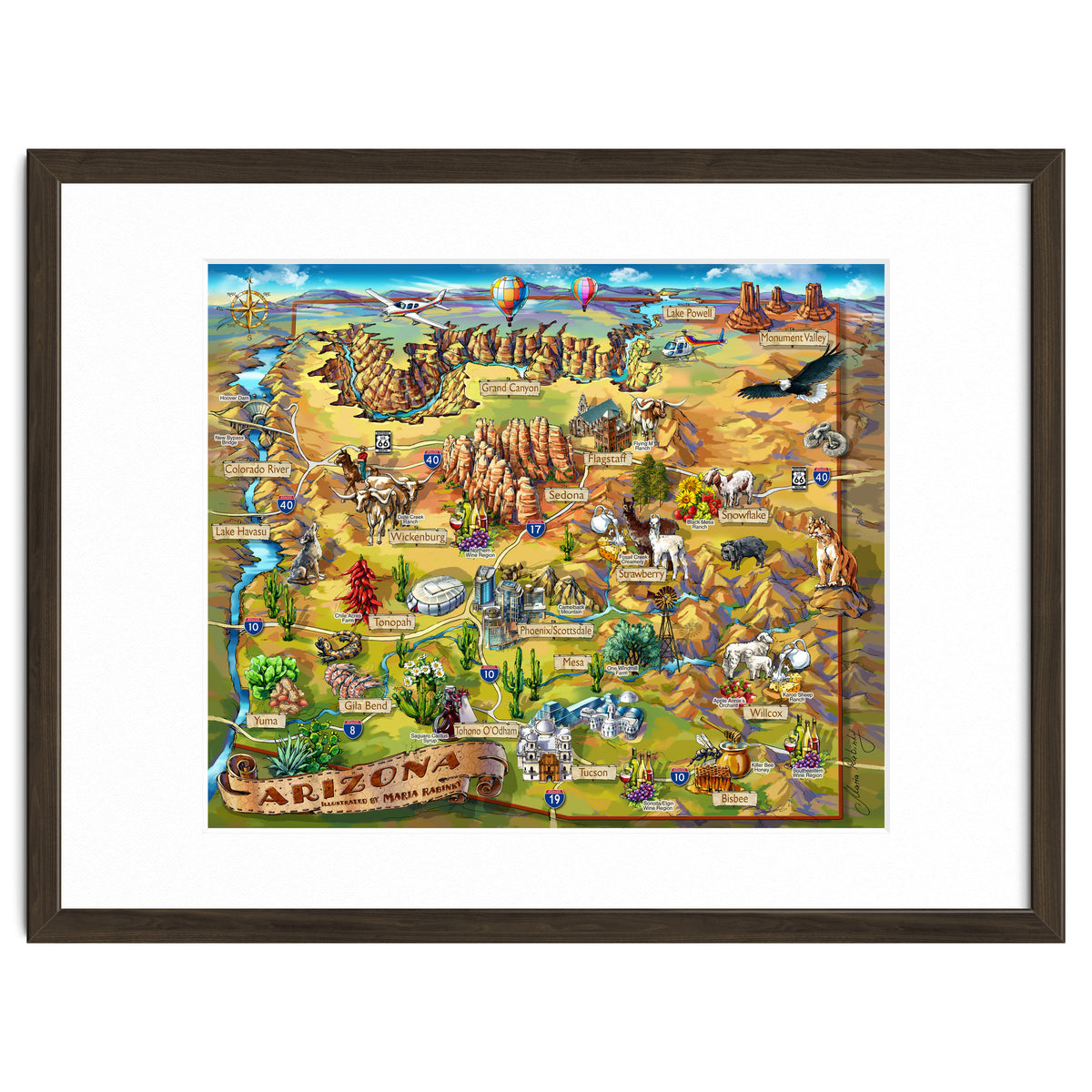 Arizona Illustrated Map