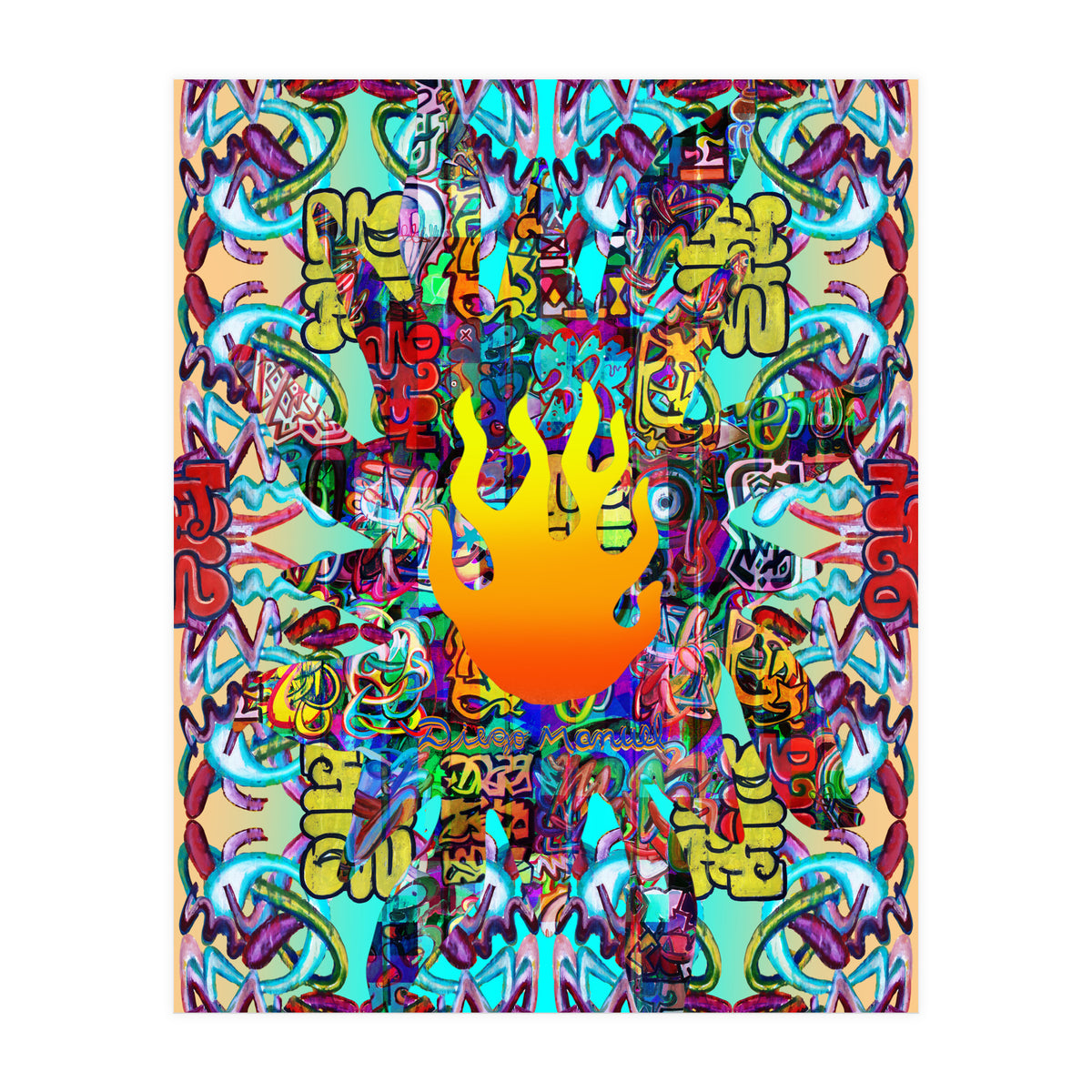 Fuego Y Graffiti 35 (Print Only)