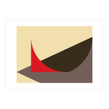 Geometric Shapes No. 6 - brown, beige & red (Print Only) thumbnail