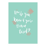 How Do You Know If You've Never Tried  (Print Only) thumbnail