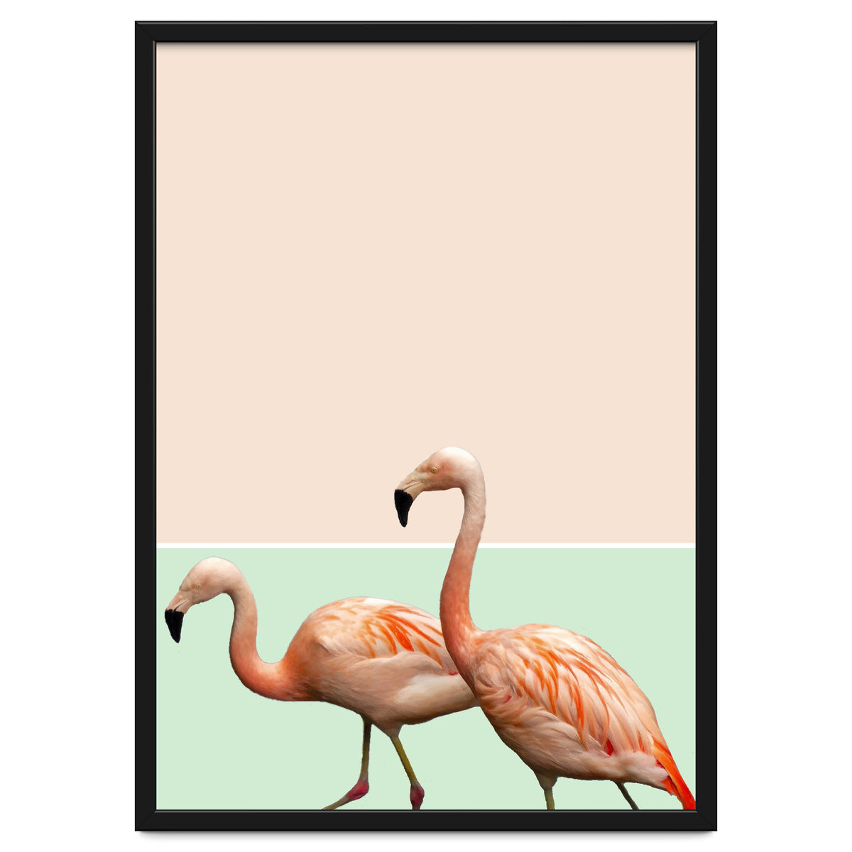 Flamingo Pastel Art