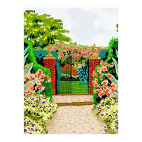 Gated Garden, Nature Landscape Painting (Print Only)