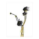 Flower Minimal Black And Gold 04 (Print Only) thumbnail