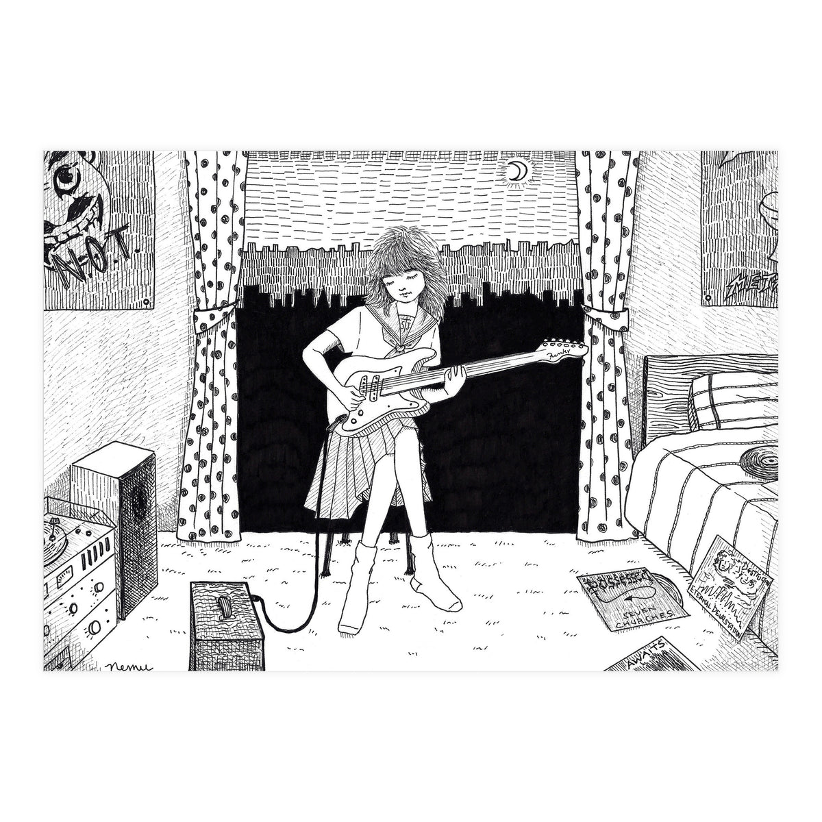 Teenager's Room In The 80's (Print Only)