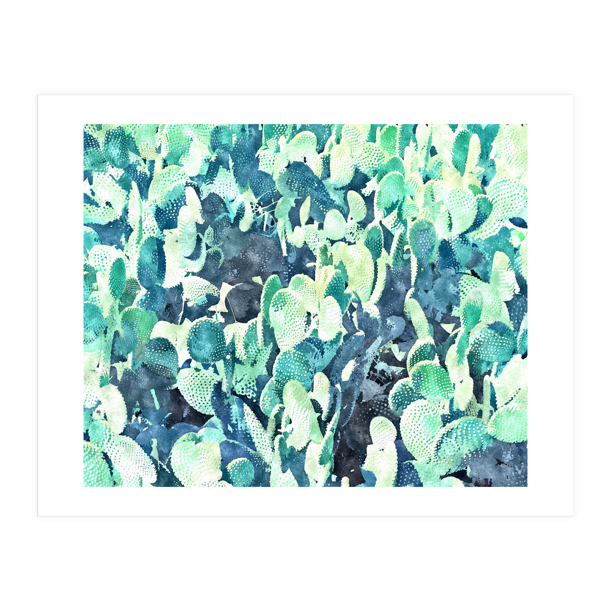 Watercolor Cactus III (Print Only)