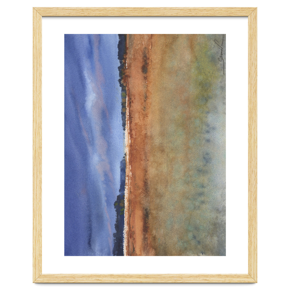 landscape painting watercolor