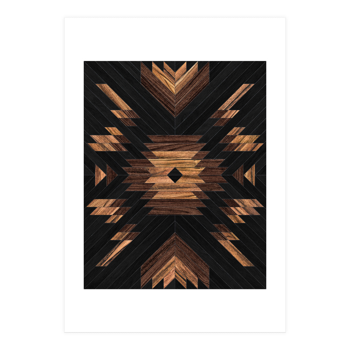 Urban Tribal Pattern No.7 - Aztec - Wood (Print Only)
