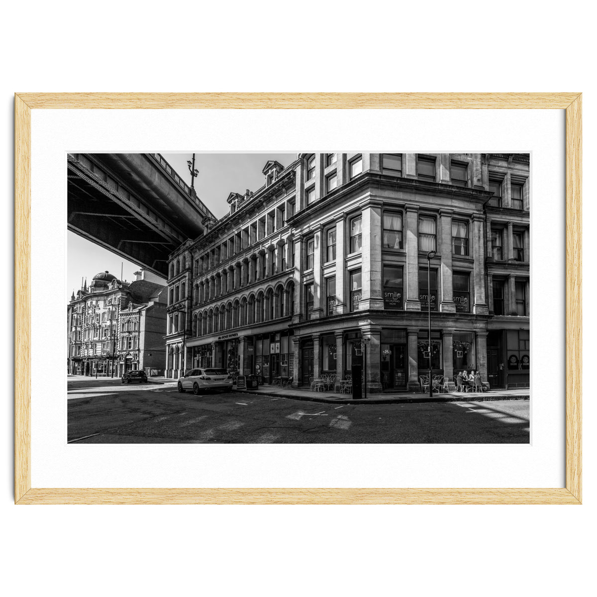 Dene st Newcastle monochrome