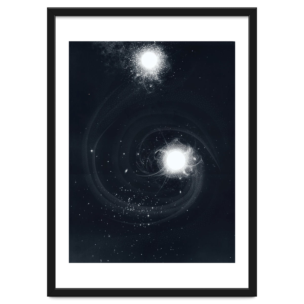 Vintage Cosmos: Double Spiral Nebula