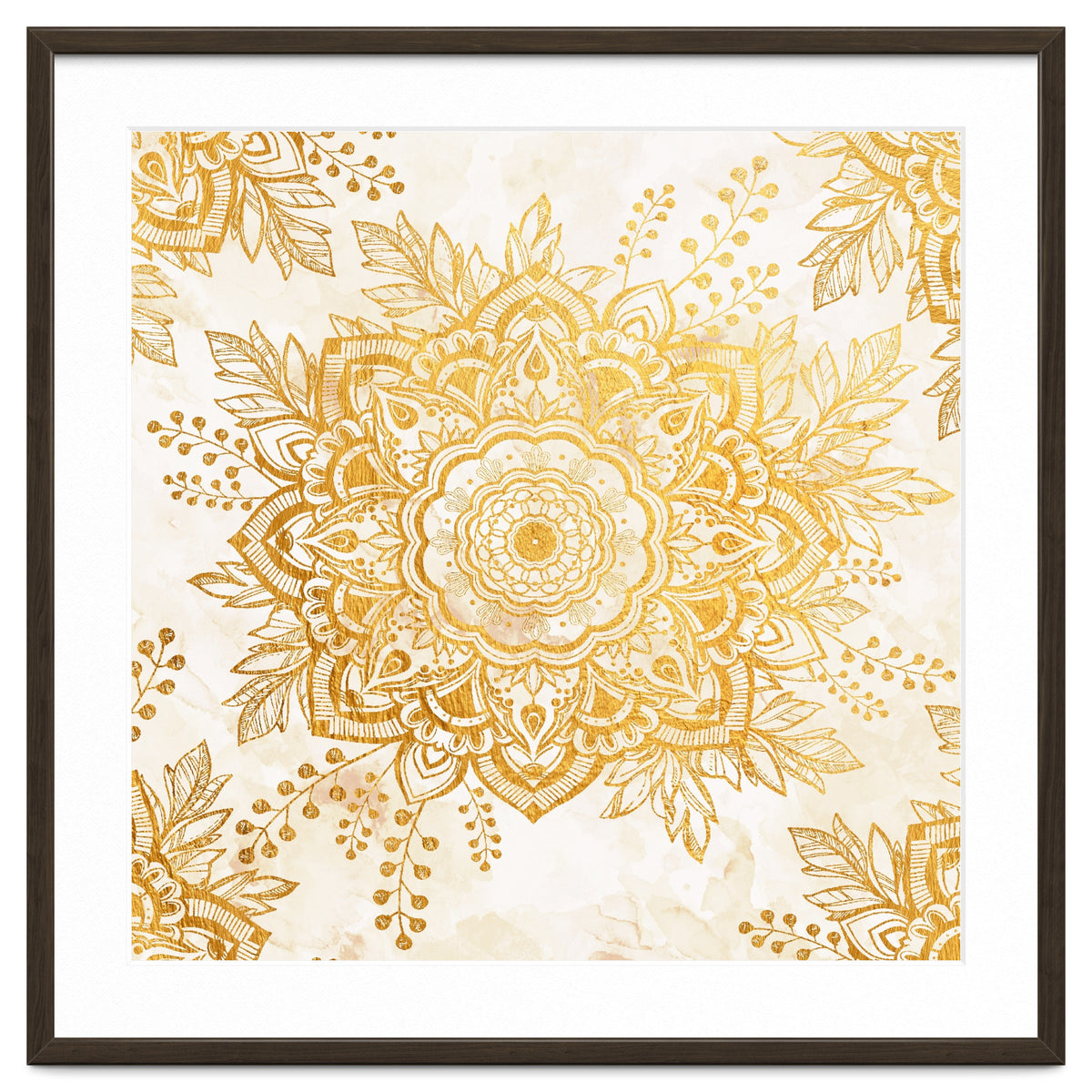 Queen Starring of Mandala-Gold Sunflower I