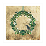 Wreath #White Flowers & Bird #Royal collection (Print Only) thumbnail