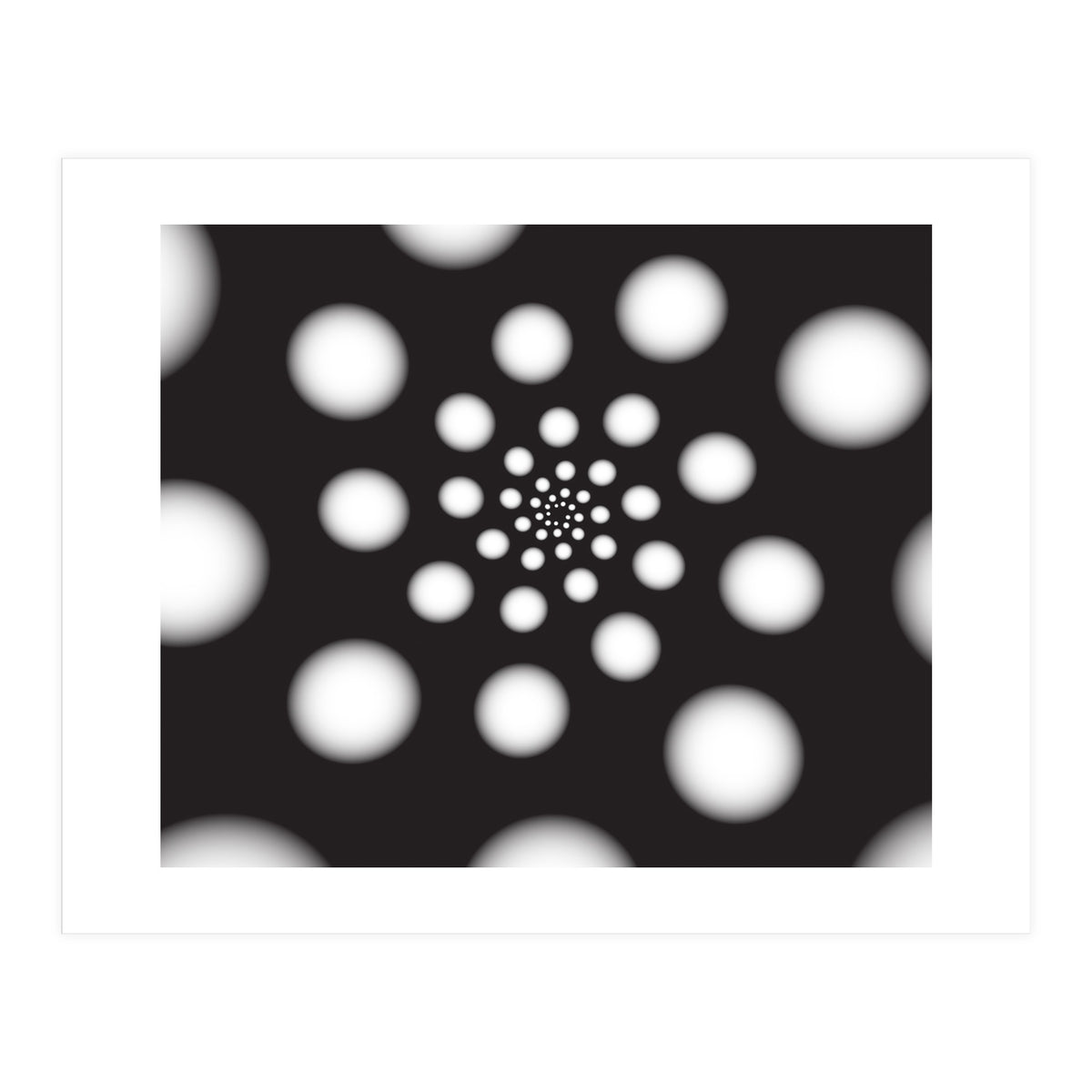 White Spiral Dots (Print Only)