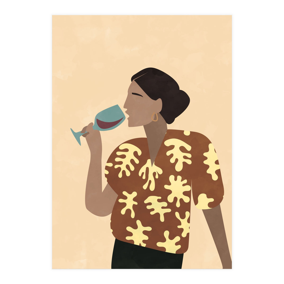 Mid Century Modern Woman (Print Only)