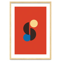 Mid Century Geometric Simple Art Print