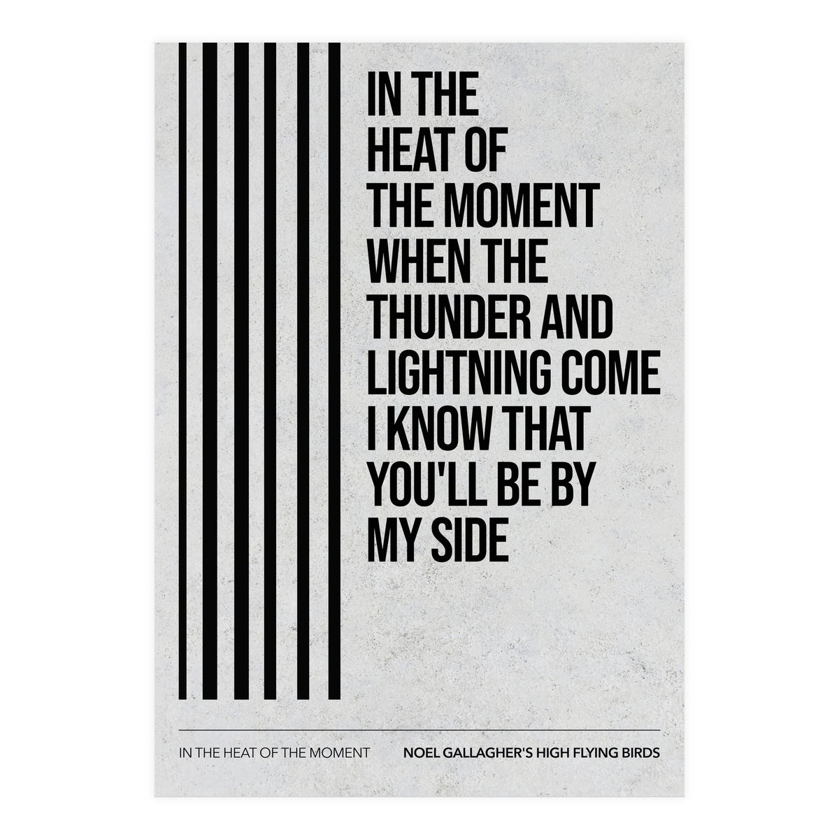 Noel Gallagher's High Flying Birds - In The Heat Of The Moment (Print Only)