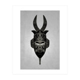 Horned Tribal Mask  (Print Only) thumbnail