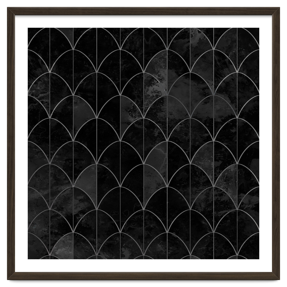 Mermaid scales. Black and white