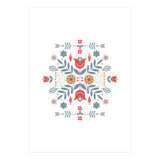 Scandinavian Folk Retro Flower Pattern (Print Only) thumbnail