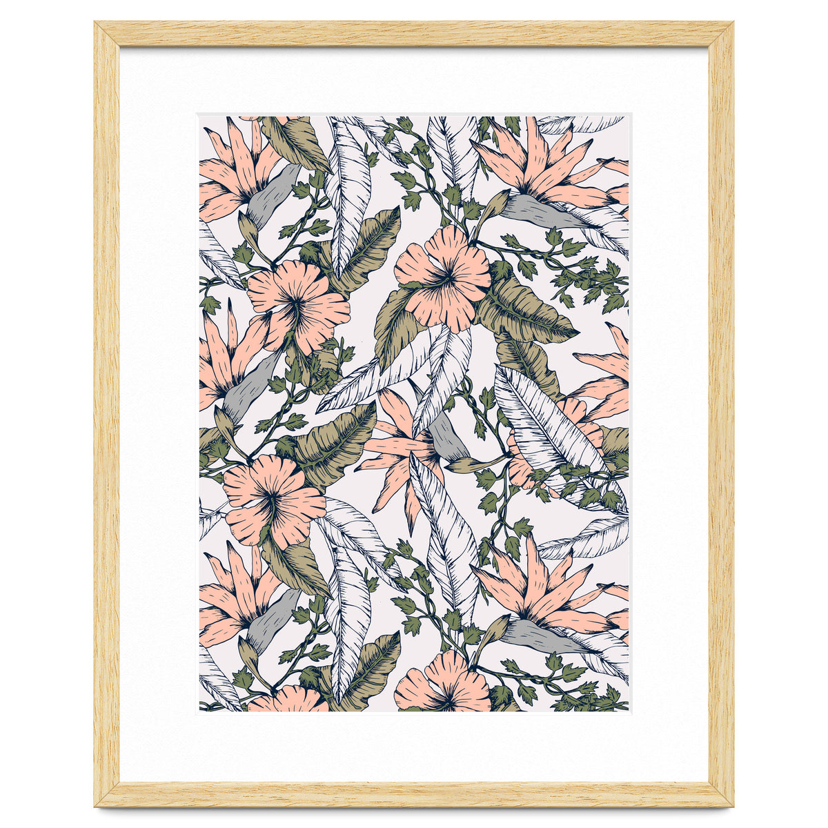 Tropical pattern pastel