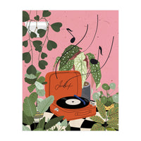 Vinyl Record Player in My Garden (Print Only)