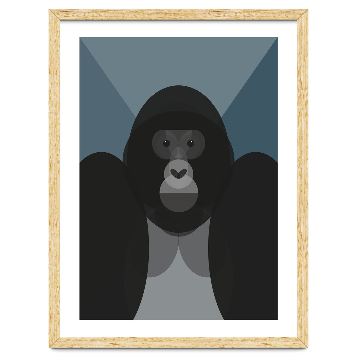 Mid Century Geometric Gorilla