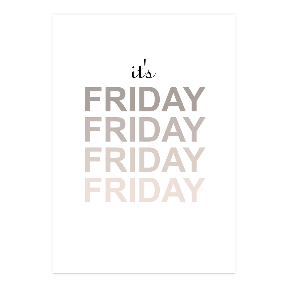 friday (Print Only)