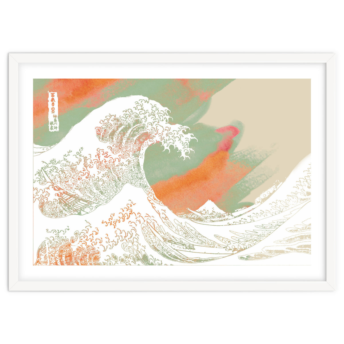 Calm into Great Wave Paint  I