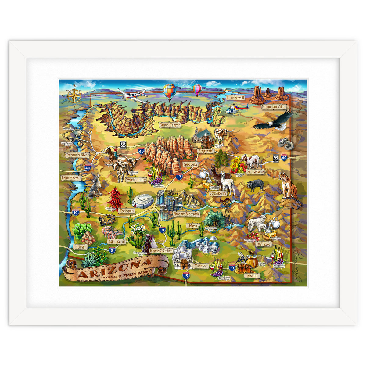 Arizona Illustrated Map