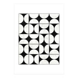 Mid-Century Modern Pattern No.2 - Black and White Concrete (Print Only) thumbnail