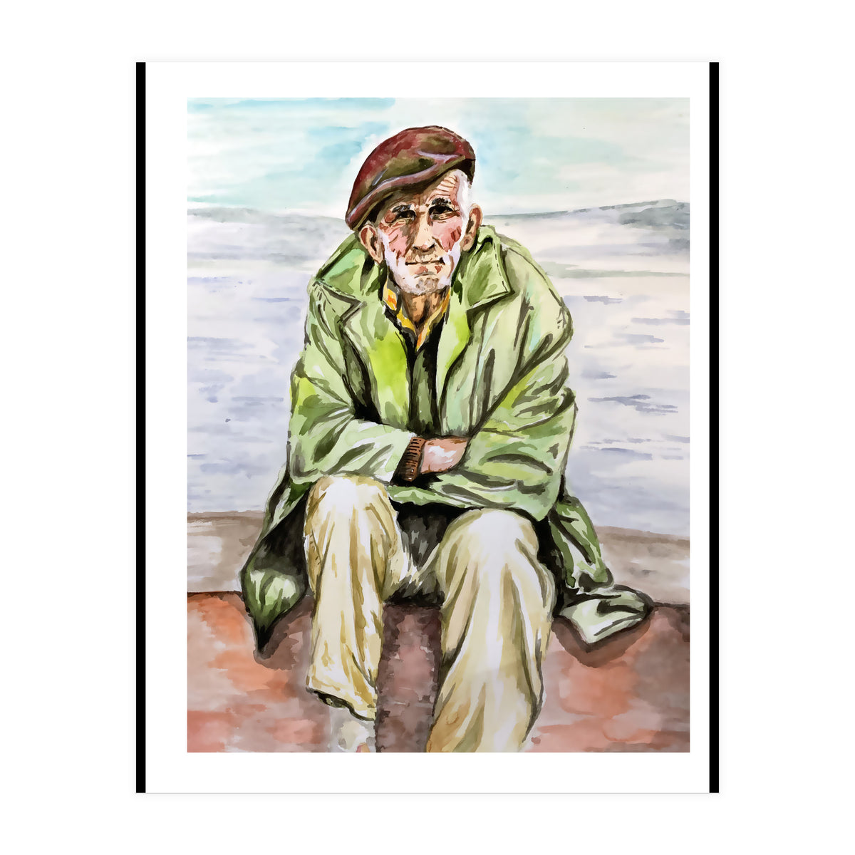 On the beach  (Print Only)