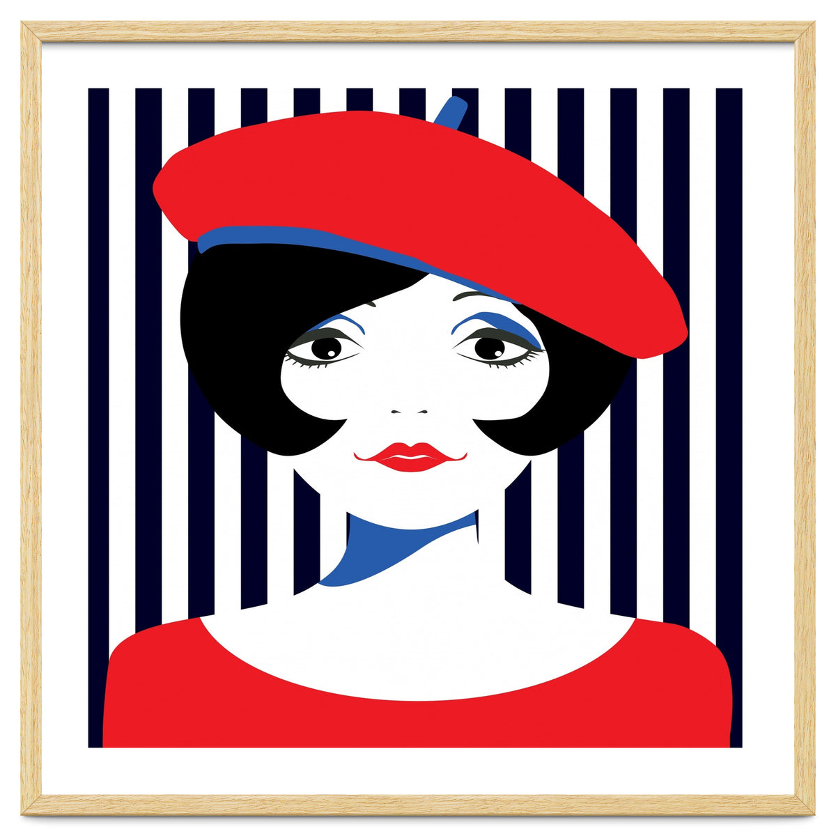 Retro French Young Woman