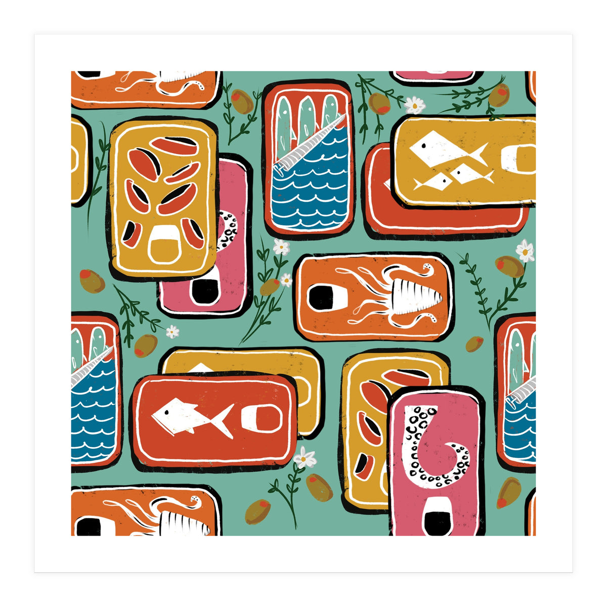 Canned Goods Blue Cadet (Print Only)