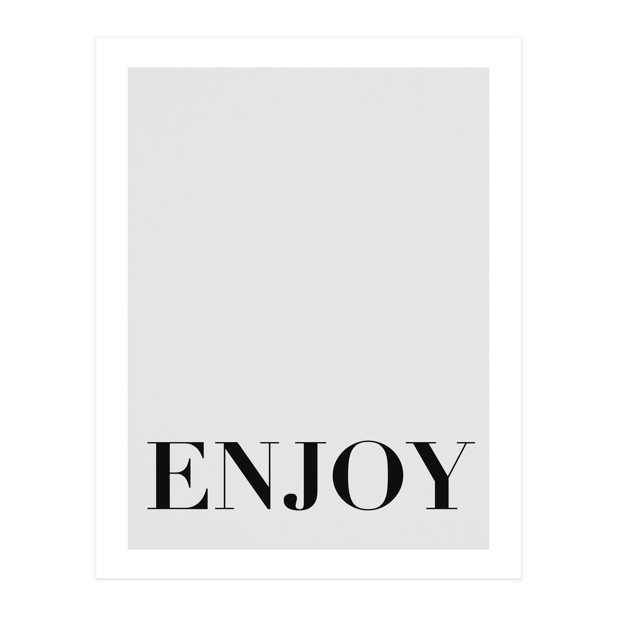 Enjoy White (Print Only)