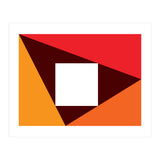 Geometric Shapes No. 23 - red & orange (Print Only) thumbnail