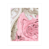 Nude+ Pink Marbling Art #society6 #decor #buyart (Print Only)